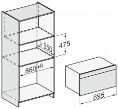 Электрический духовой шкаф Miele H 7890 BP Stainless Steel, нержавеющая сталь