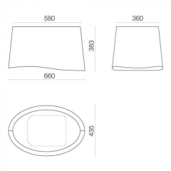 Островная вытяжка Falmec MARE E.ION IS GLASS WHITE CENI66.E0P6 ZZZF441F