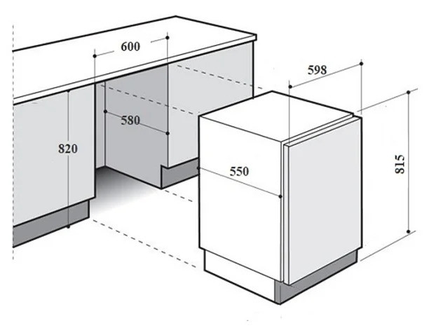 Посудомоечная машина MONSHER MD 602 B