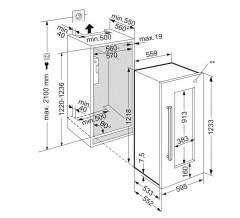 Встраиваемый винный шкаф Liebherr EWTdf 2353-21 001