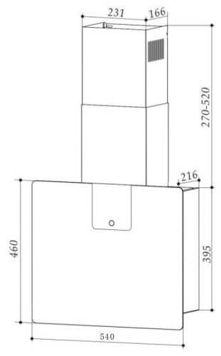 Кухонная вытяжка Weissgauff Vela 900 WH