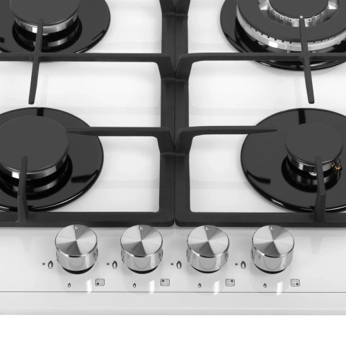 Газовая варочная панель MEFERI MGH604WH GLASS POWER