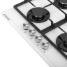 Газовая варочная панель MEFERI MGH604WH GLASS POWER