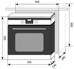 Электрический духовой шкаф Lex EDP 094 WH