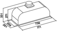 Встраиваемая вытяжка Falmec Built-In 70 Max BK 600