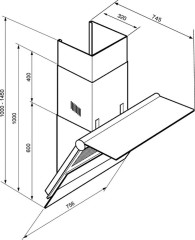 Кухонная вытяжка Smeg KTS75BC