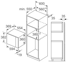 Встраиваемая микроволновая печь Bosch BFL 554MB0