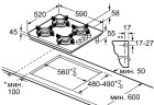 Газовая варочная панель Bosch POP6C2O92R