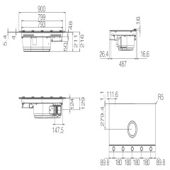 Индукционная варочная панель Elica NIKOLATESLA UNPLUGGED RAW BR/A/90