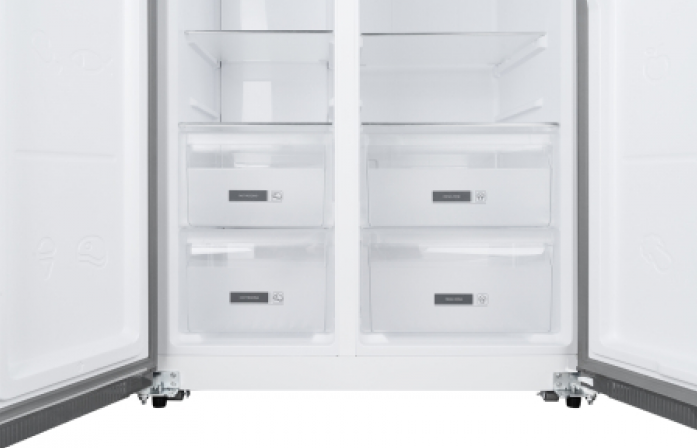 Холодильник Weissgauff WSBS 600 Blue Glass