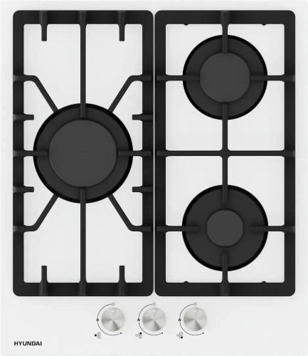 Газовая варочная панель Hyundai HHG 4333 WG белый