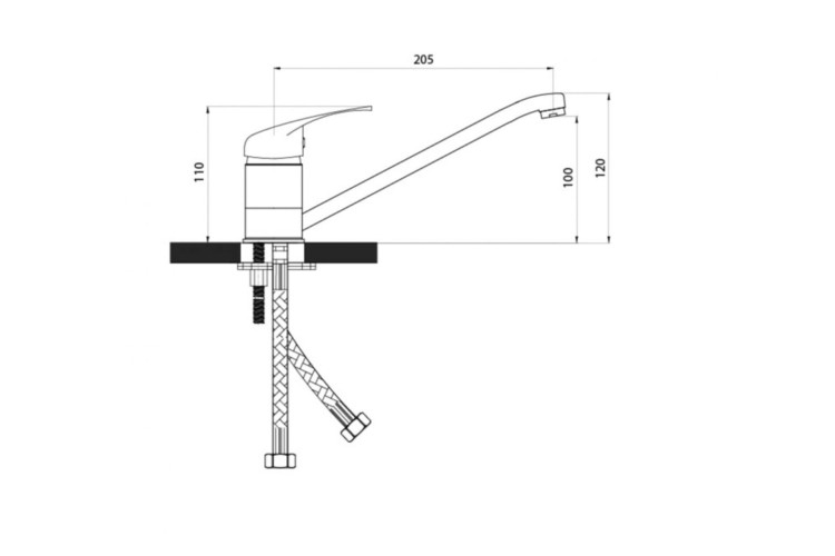 Смеситель для кухни Славен СЛ-ОД-П21