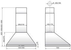 Кухонная вытяжка Elikor Вента 60Н 650 К3Д нержавеющая сталь