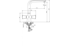 Смеситель для кухни Rush Andros AN2435-22