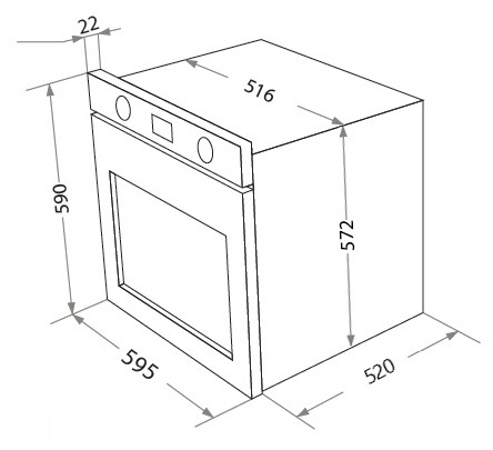 Электрический духовой шкаф HOMSair OEF657S