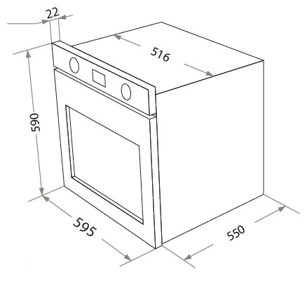 Электрический духовой шкаф HOMSair OEF657S