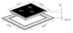 Индукционная варочная панель MAUNFELD EVI 453 WH
