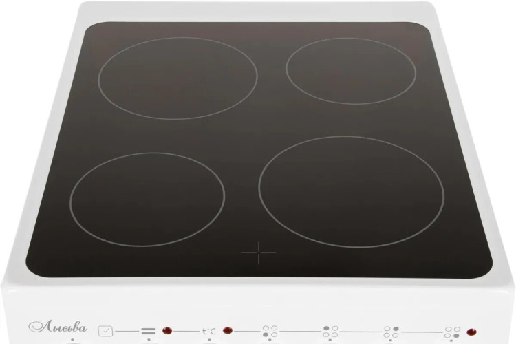 Электрическая плита Лысьва EF4006MK00 ЭПС 43р4 МС белый ветка дерева В