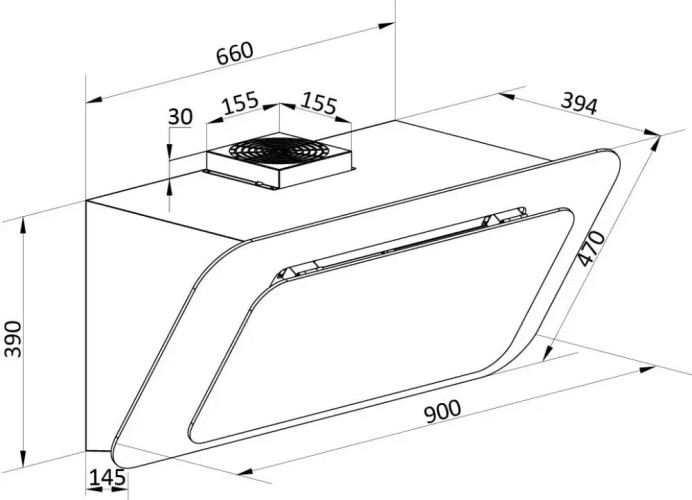 Кухонная вытяжка Brandt BHV1974IB