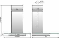 Кухонная вытяжка Elikor Кристалл 50Н 430 К3Д нержавеющая сталь