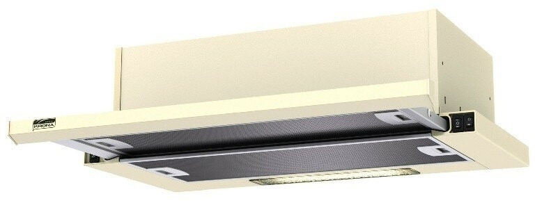 Встраиваемая вытяжка Krona Kamilla Slim 600 Black Inox 2 мотора