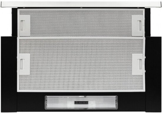 Встраиваемая вытяжка Krona Kamilla Slim 600 Black Inox 2 мотора