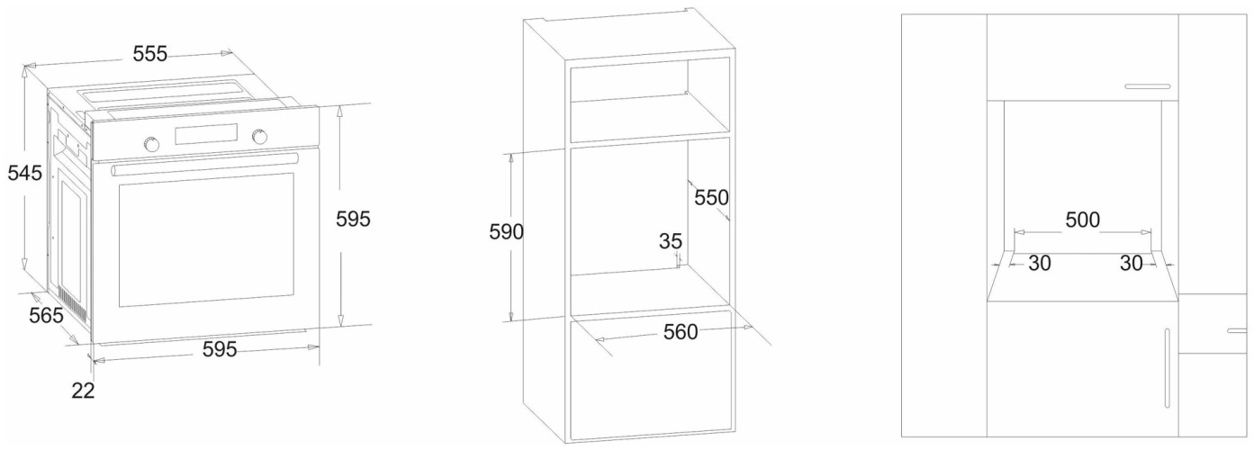 Электрический духовой шкаф Simfer B 6EM 56112
