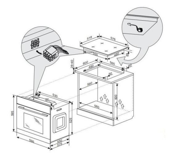 Электрический духовой шкаф Hansa BOEW 68441