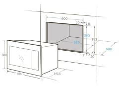 Встраиваемая микроволновая печь Midea AG925BVK