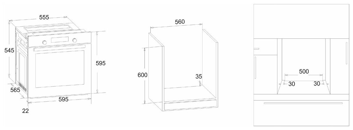 Электрический духовой шкаф MONSHER MBO 675 BF01