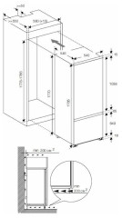 Встраиваемый холодильник GRAUDE IKG 180.2