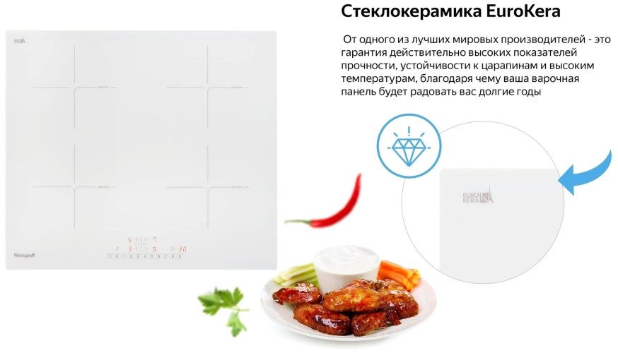 Индукционная варочная панель Weissgauff HI 640 BSC