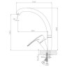 Смеситель для кухни Rossinka T40-23