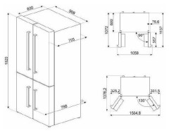 Холодильник Smeg FQ60NDF