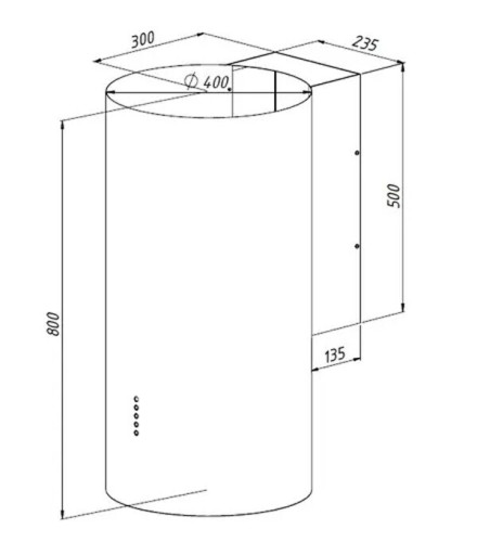 Кухонная вытяжка Akpo Balmera WK-10 WL 40 золотой