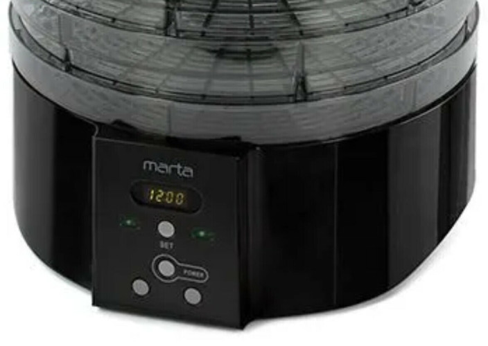 Сушилка для овощей и фруктов Marta MT-FD1886A черный жемчуг