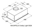 Встраиваемая вытяжка MAUNFELD Crosby Light 5028 белый