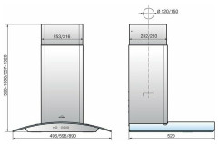 Кухонная вытяжка Elikor Аметист 50Н 430 К3Д нерж тонир