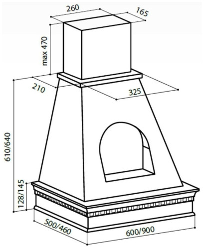 Кухонная вытяжка Lex Ancona 900 WHITE