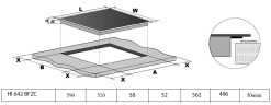Индукционная варочная панель WEISSGAUFF HI 642 BFZC