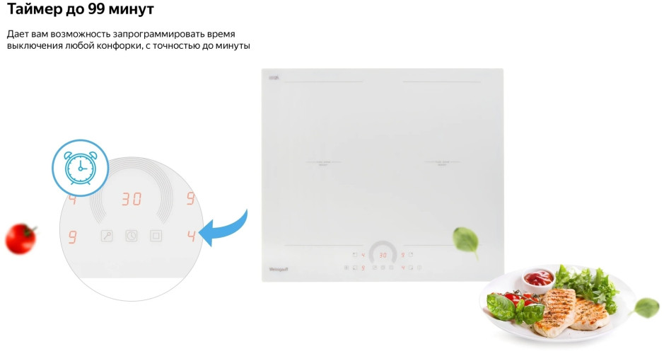 Индукционная варочная панель WEISSGAUFF HI 642 BFZC