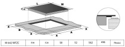 Индукционная варочная панель WEISSGAUFF HI 642 BFZC
