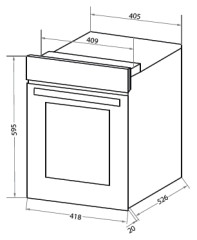 Электрический духовой шкаф HOMSair OEF451BK