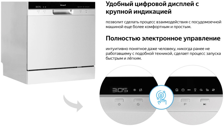 Посудомоечная машина Weissgauff TDW 4006 D