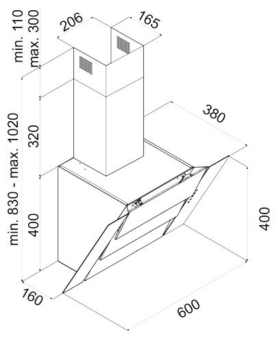 Кухонная вытяжка Konigin Avanti 60