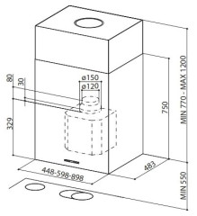 Кухонная вытяжка Faber Cubia Plus EV8 X A90