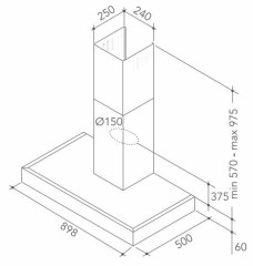 Кухонная вытяжка KitchenAid KEWTP 90010