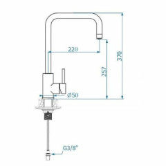 Смеситель для кухни Alveus Dual G55 Beige 1139811