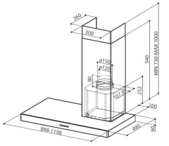 Кухонная вытяжка Faber Stilo SRM DX/SP A90