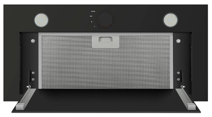 Встраиваемая вытяжка Maunfeld Crosby Rocky 55 черное стекло